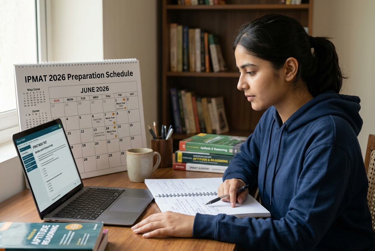 Student planning study schedule