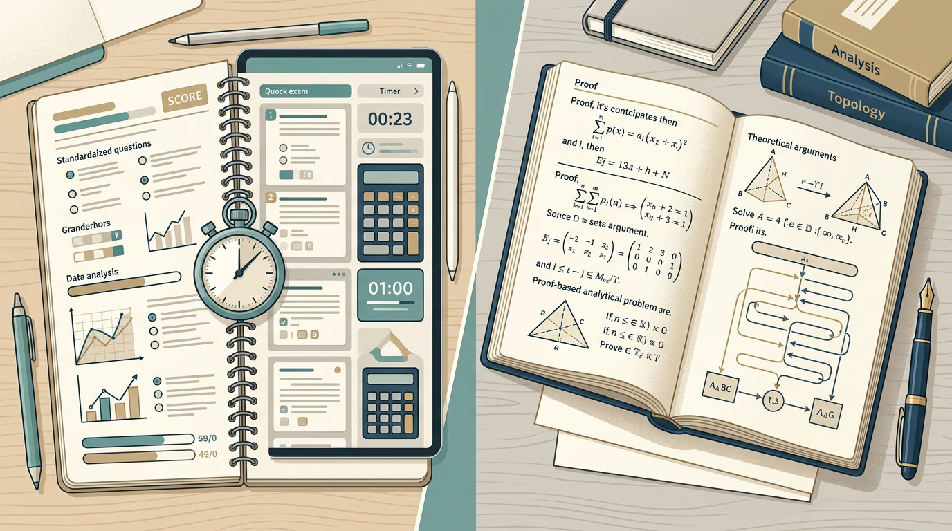 Color-coded comparison of GATE and CSIR mathematics preparation