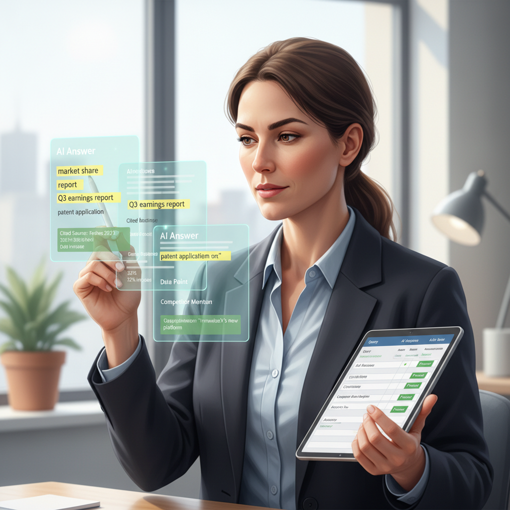 AI answer evidence audit