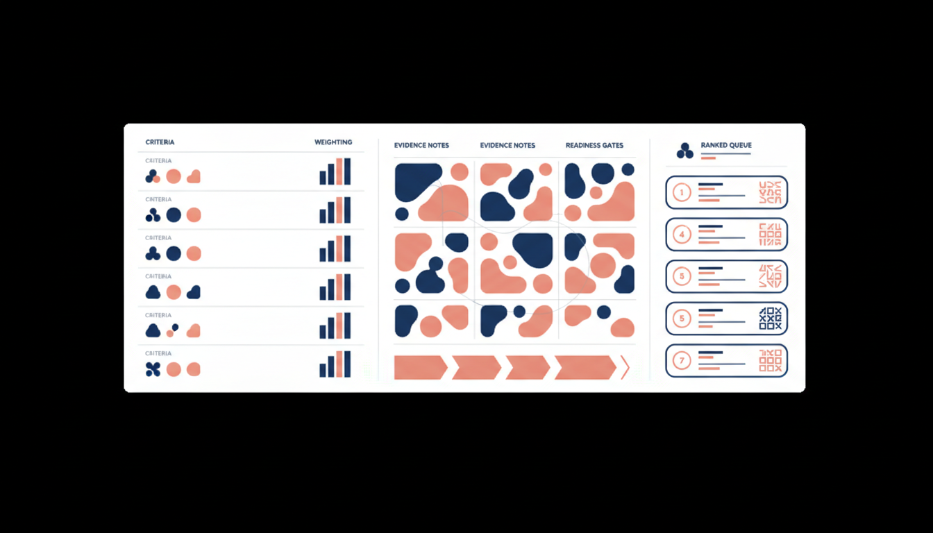 Evidence-led creative scoring matrix