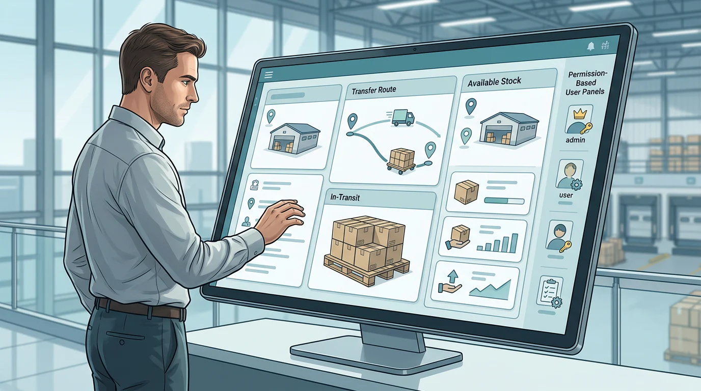 Cross-warehouse inventory visibility dashboard