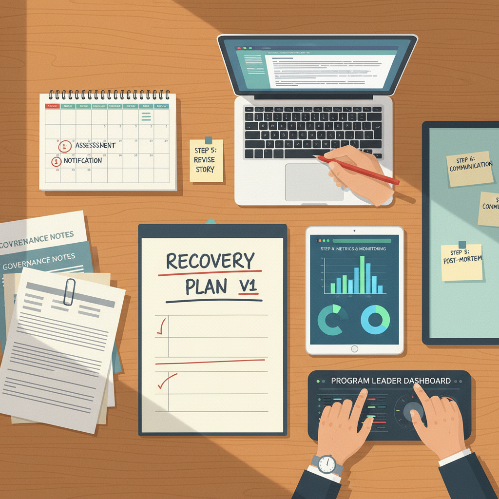 Truthful application recovery workflow