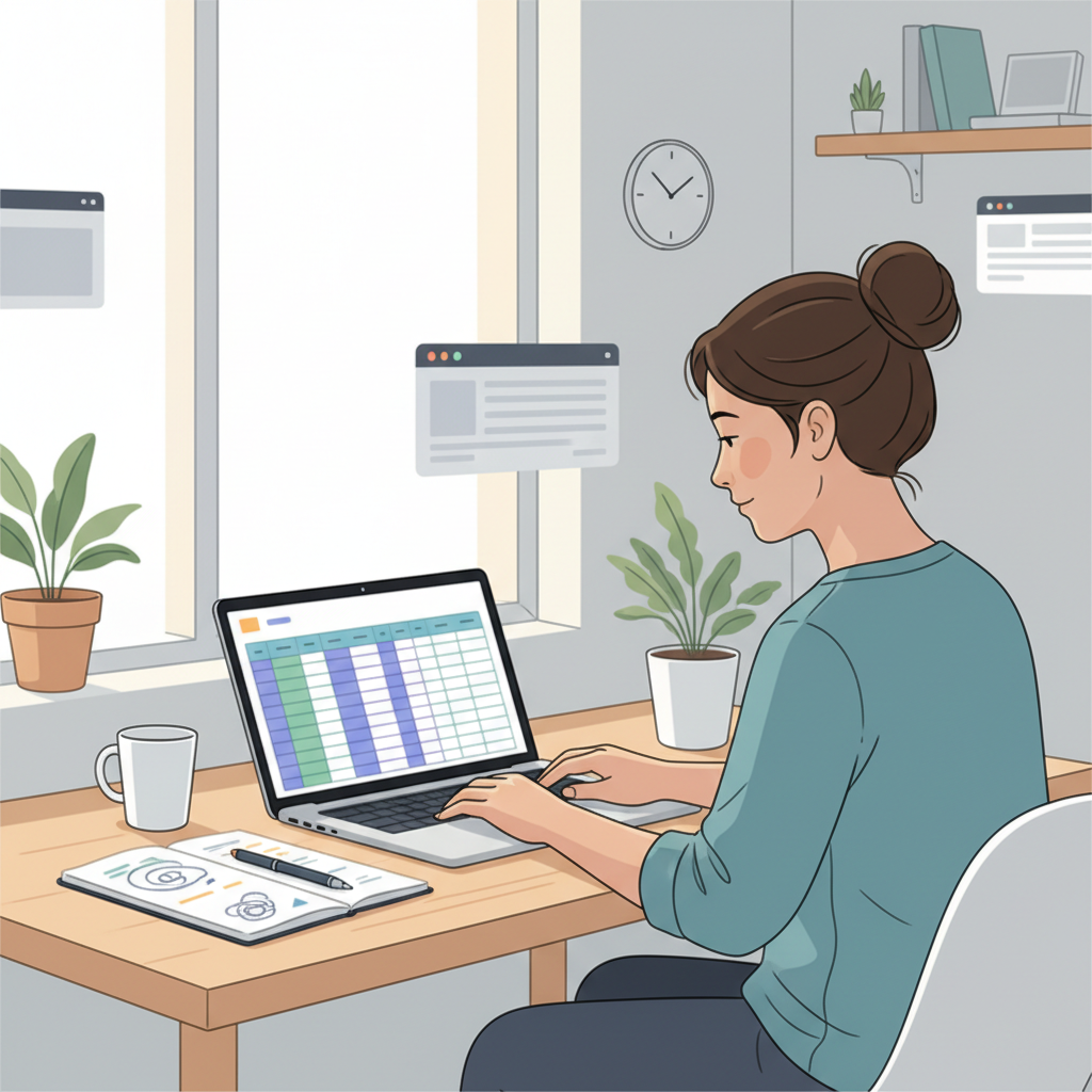 Marketing analyst maintaining a controlled AI response log