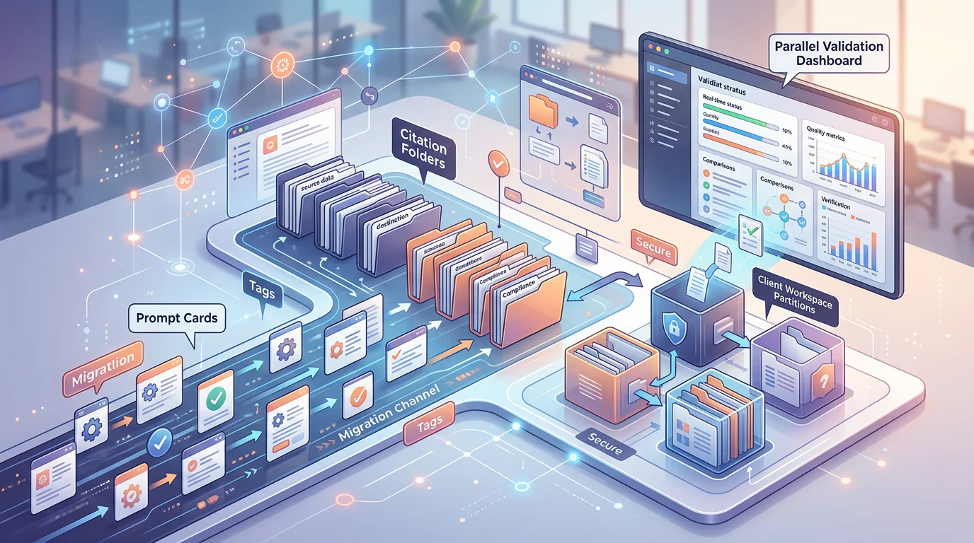 AI monitoring migration workflow