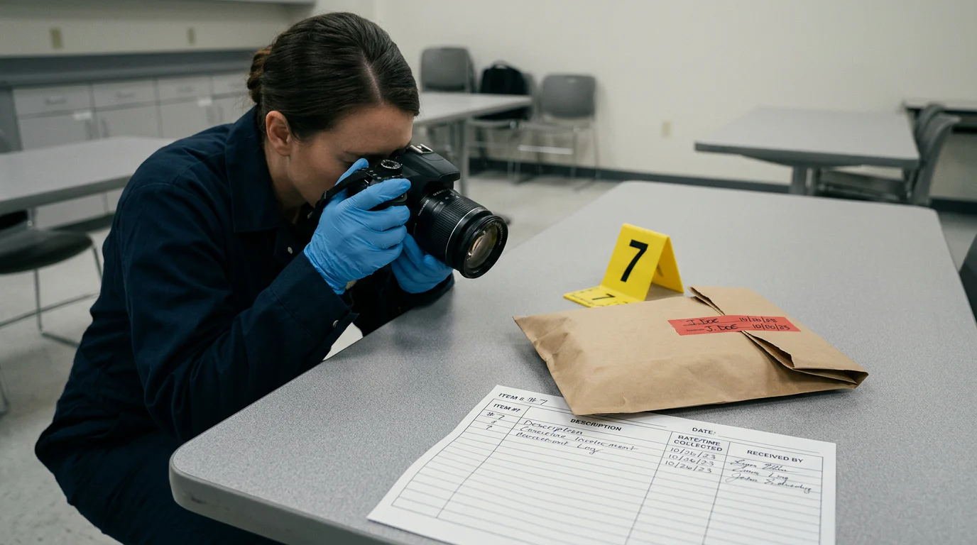 Evidence documentation workflow