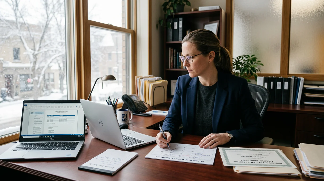 Minnesota PI Refresher Course Deadline Checklist