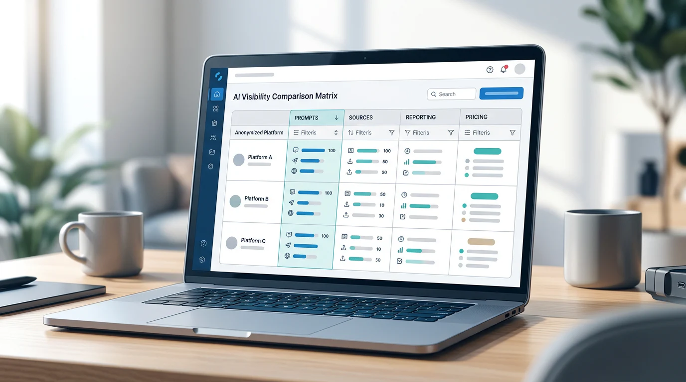 Filterable agency comparison matrix