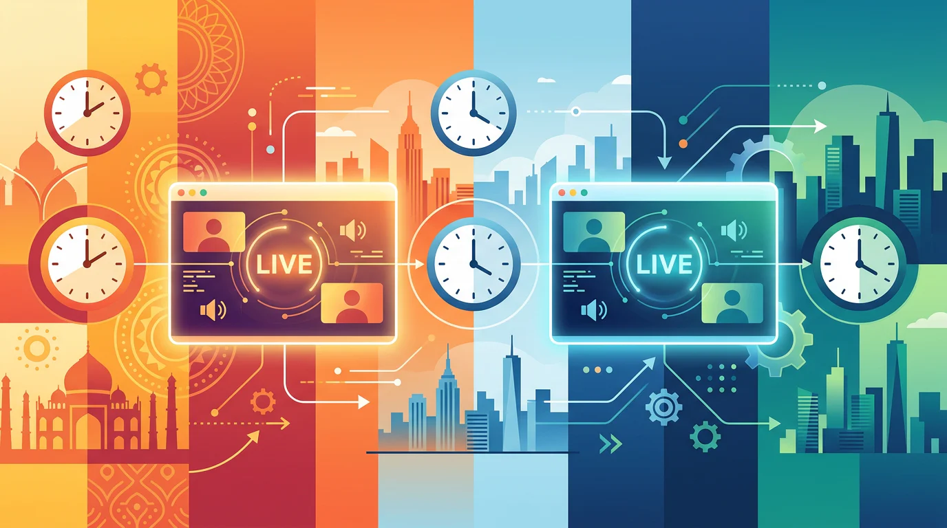 India and US training time-zone rotation
