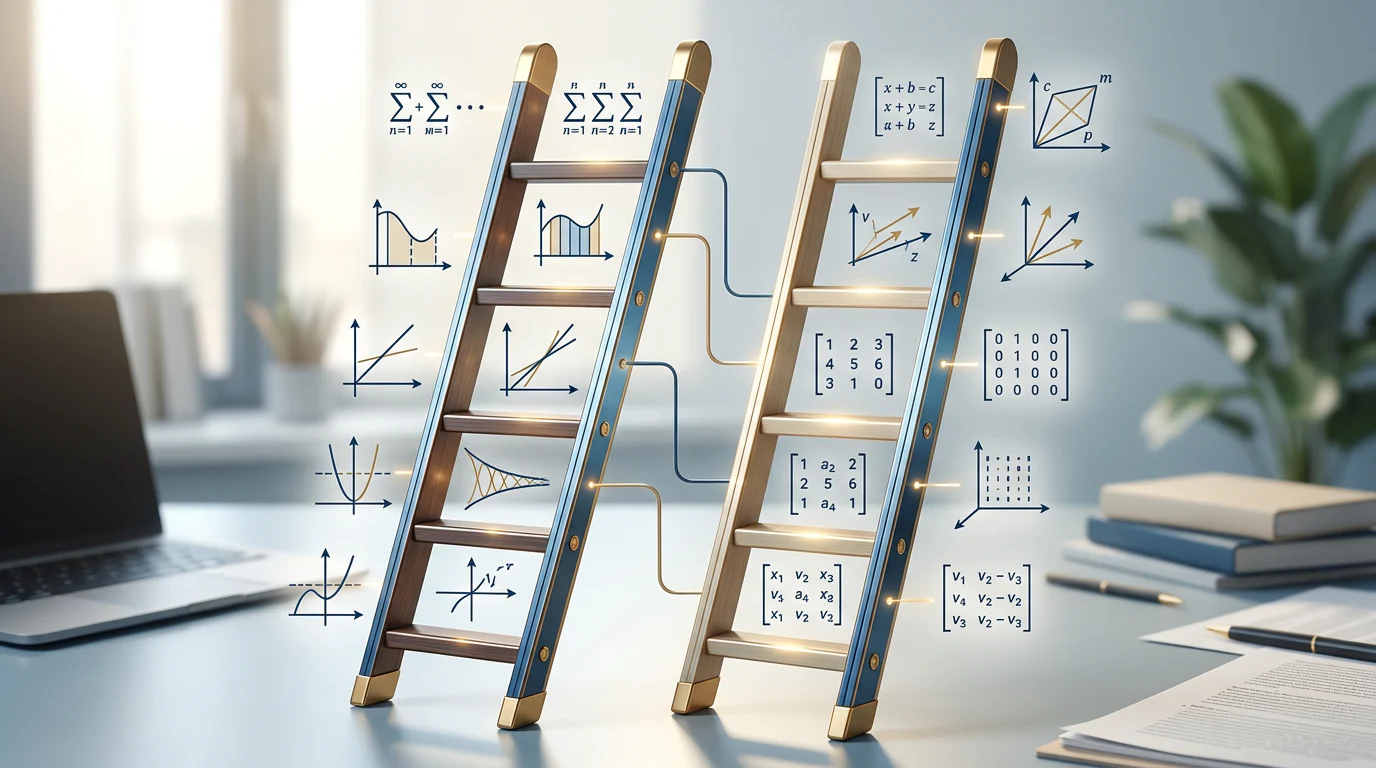 Two prerequisite ladders for calculus and linear algebra
