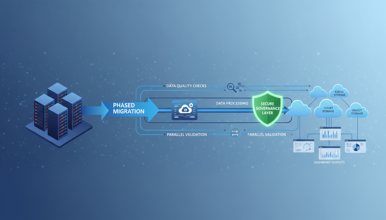 Phased data platform migration
