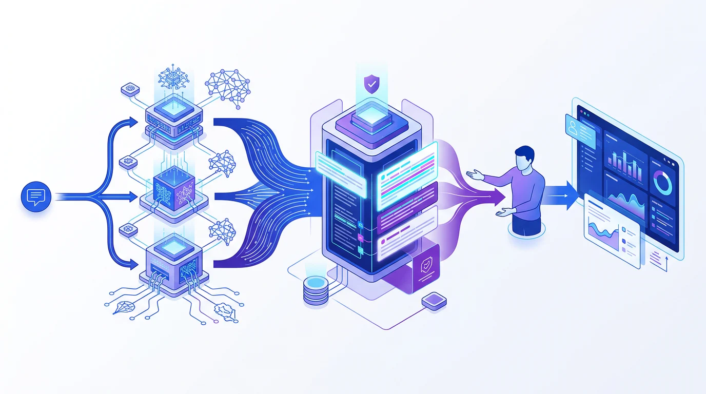 AI answer evidence processing pipeline