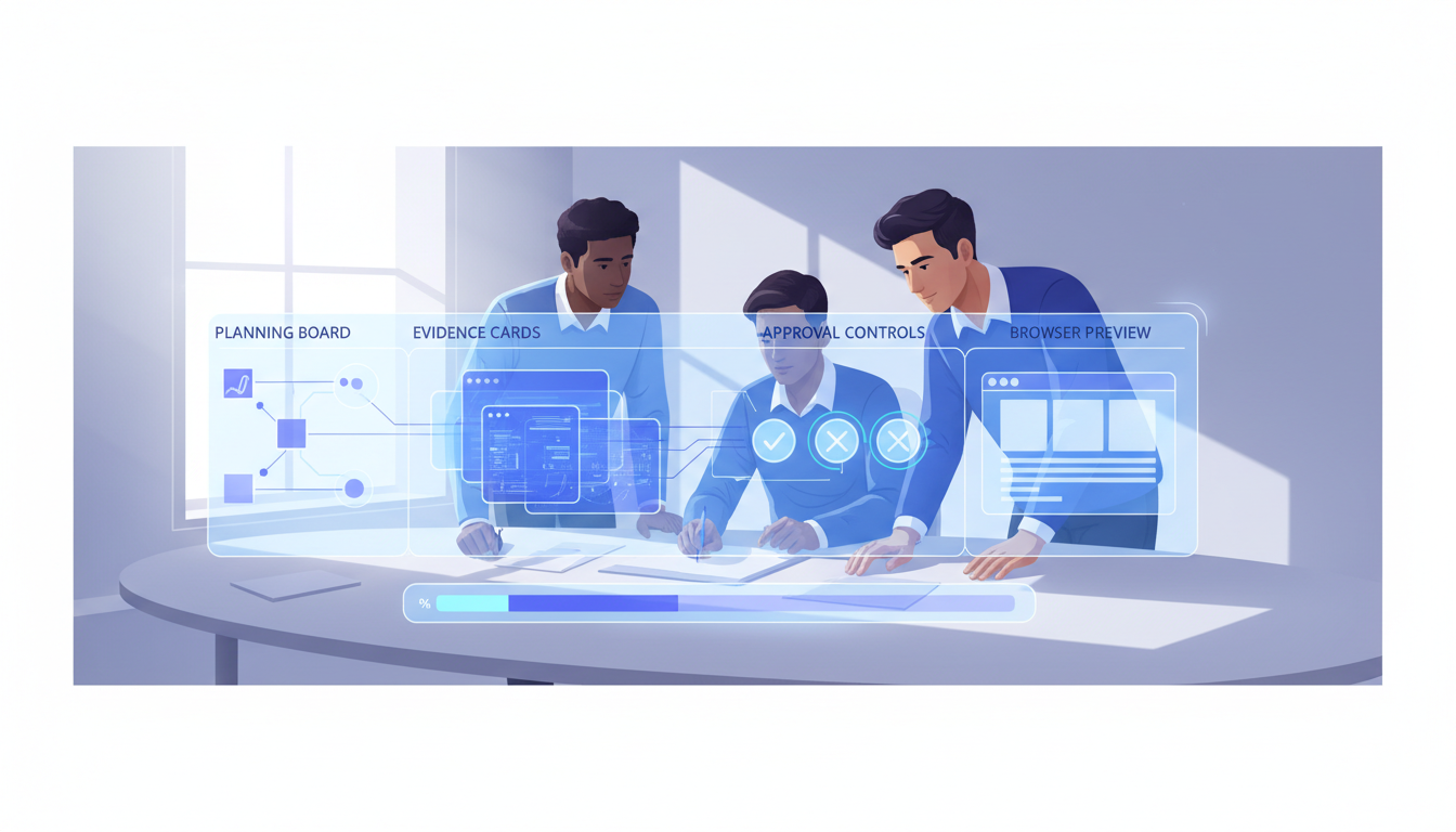 Shared review surface for agent work