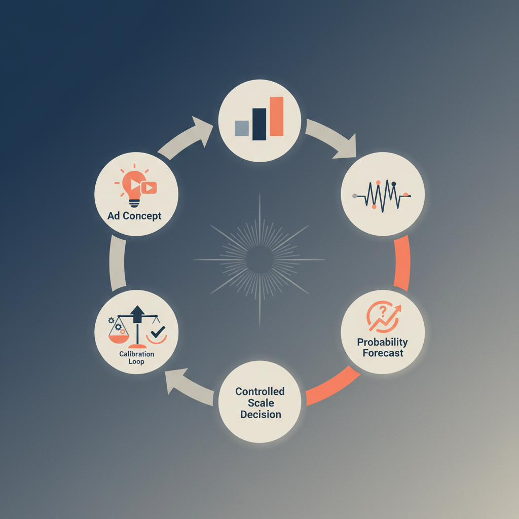 Backtestable creative survival forecasting workflow