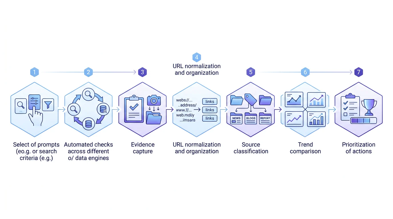 Controlled AI citation audit workflow