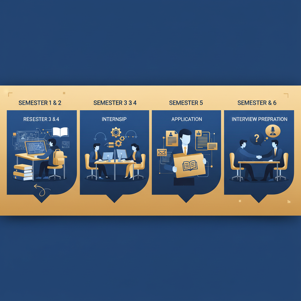 Six semester commerce career roadmap