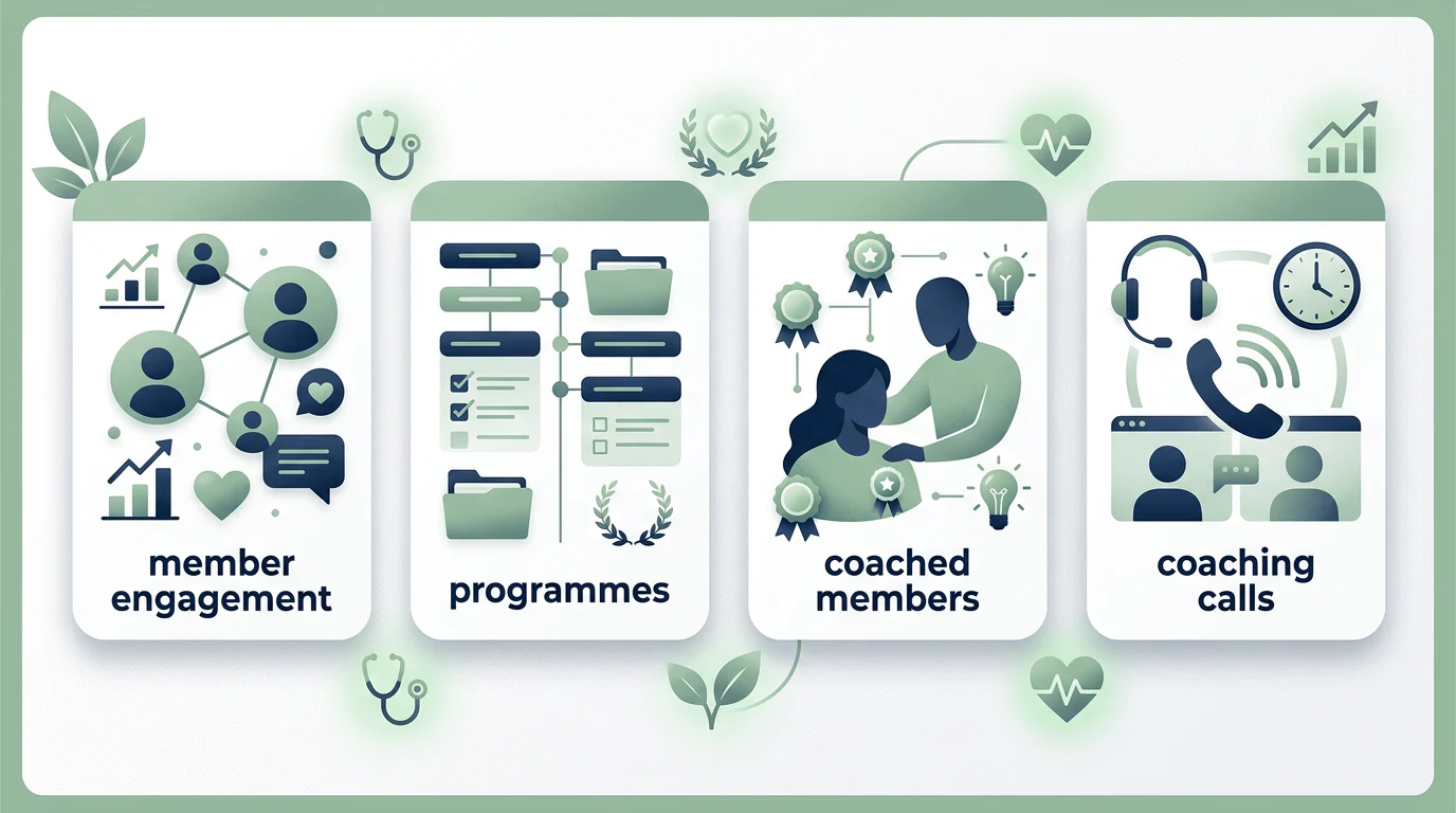 Measurable health coaching service metrics