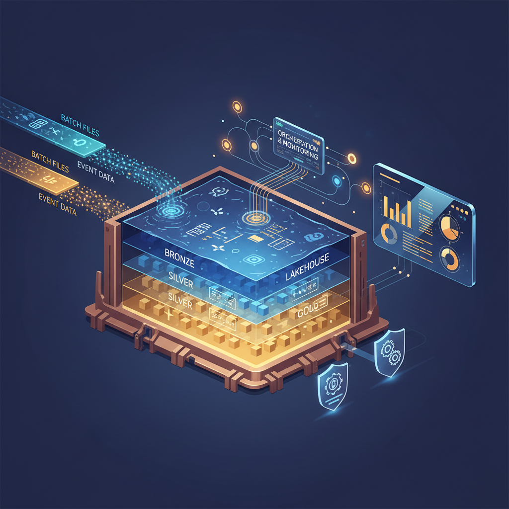 Azure lakehouse capstone project workflow