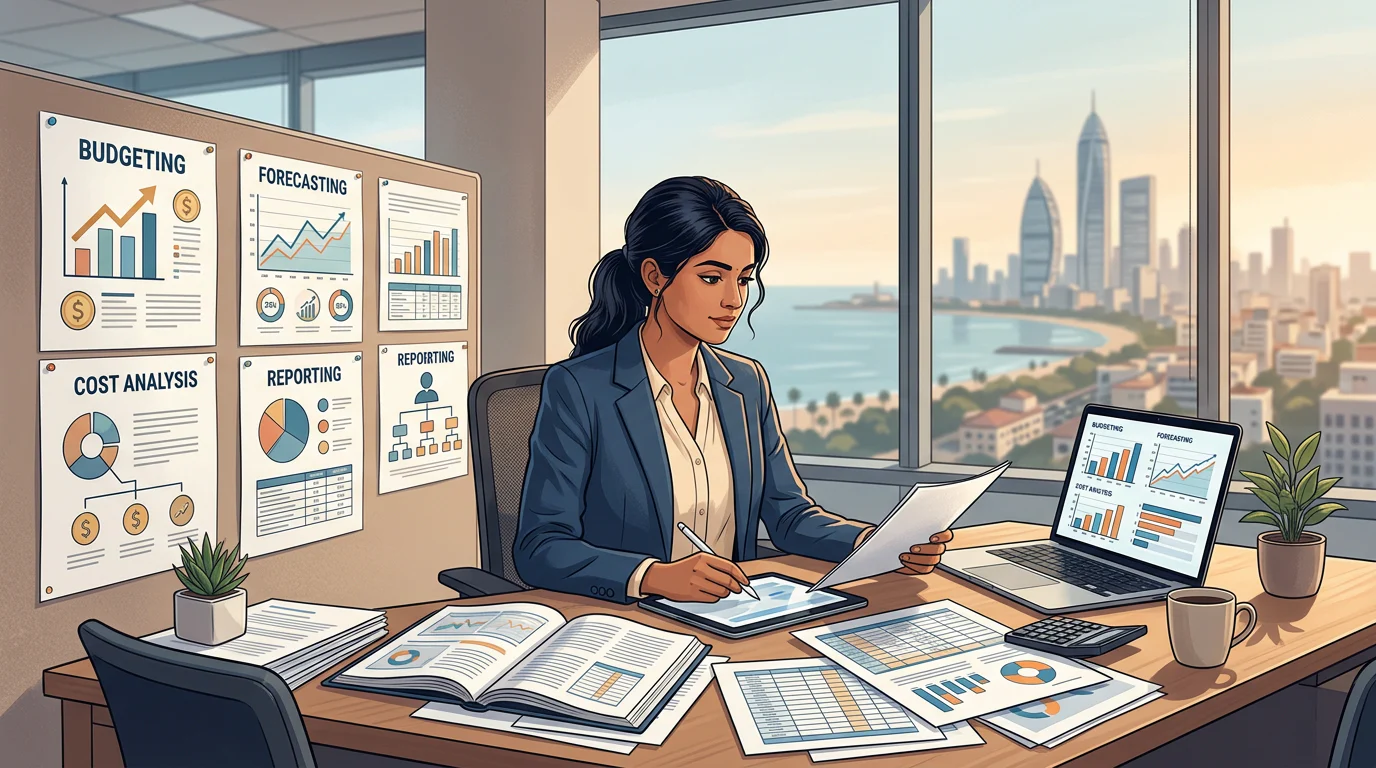 Finance professional assessing CMA qualifying duties