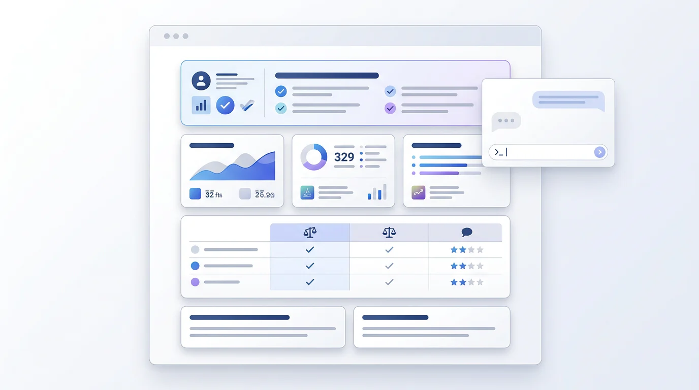 Clear evidence-first web page structure for an AI search prompt