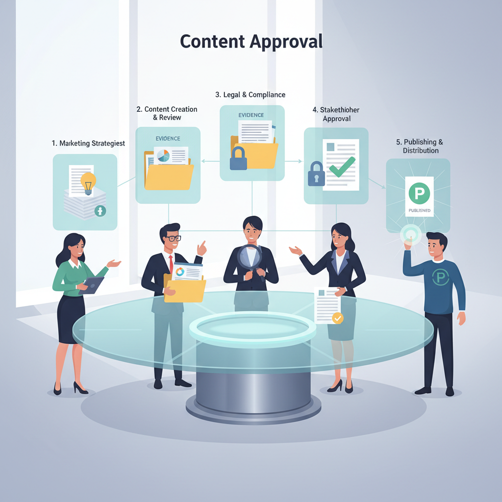Fintech content approval workflow