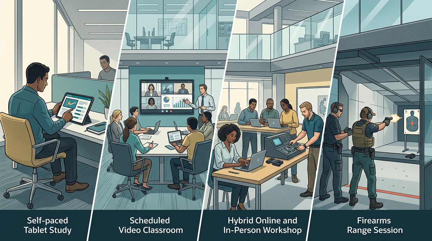Comparison of online security training formats
