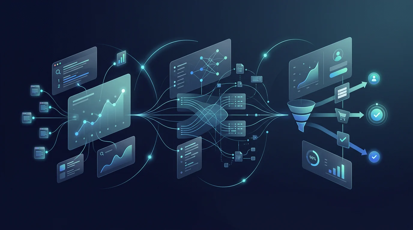 Evidence stack for AI visibility measurement