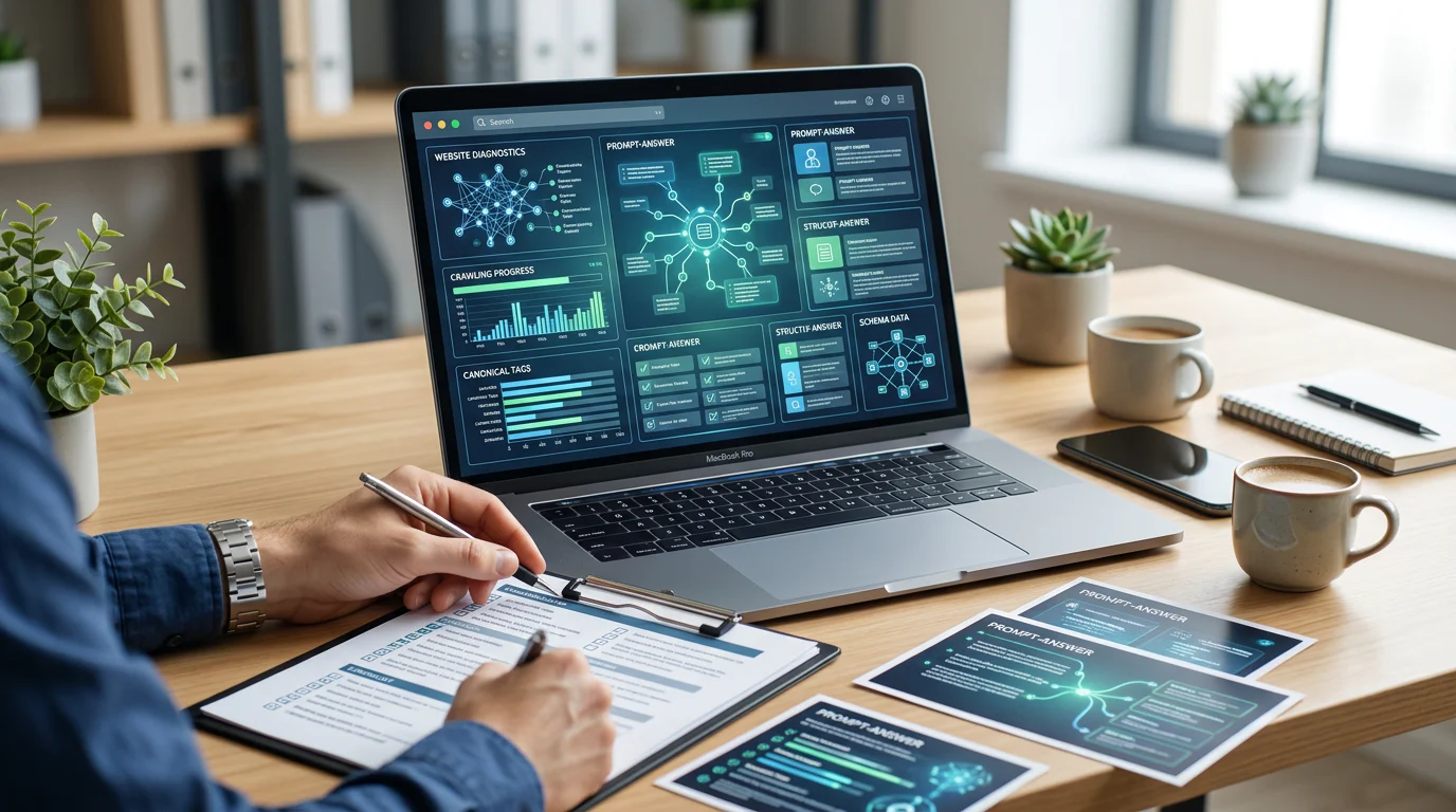 Technical AI visibility audit review