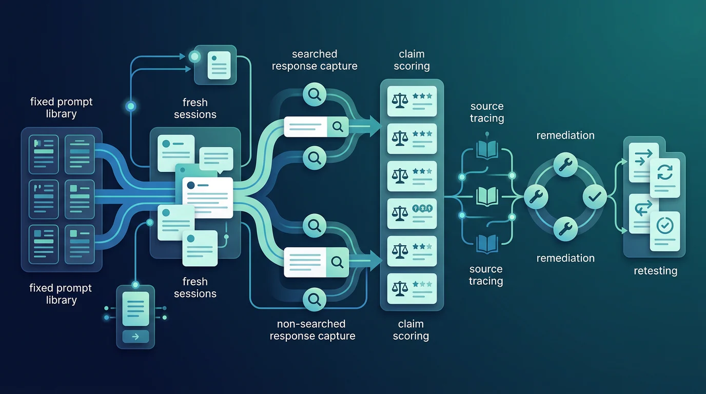 Reproducible AI brand audit workflow