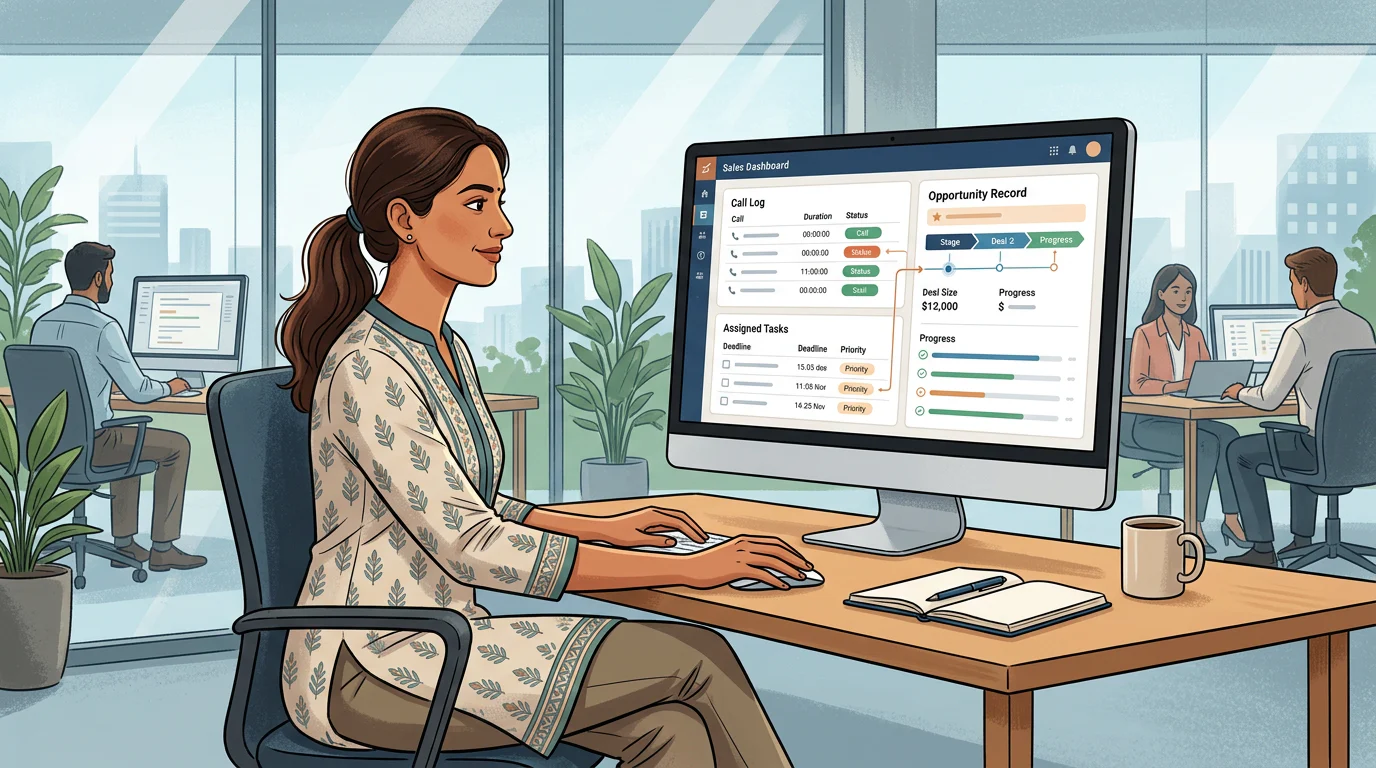 Salesforce action-item quality check