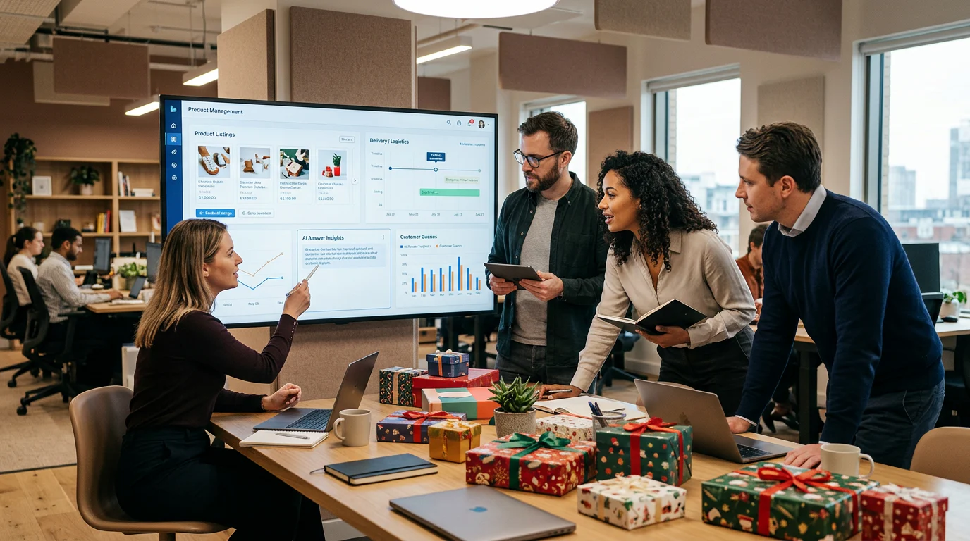 Retail team auditing AI gift recommendation evidence