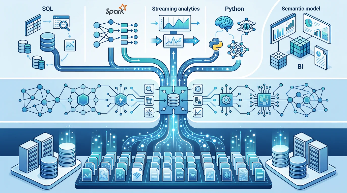 Layered one-copy data architecture for Azure analytics