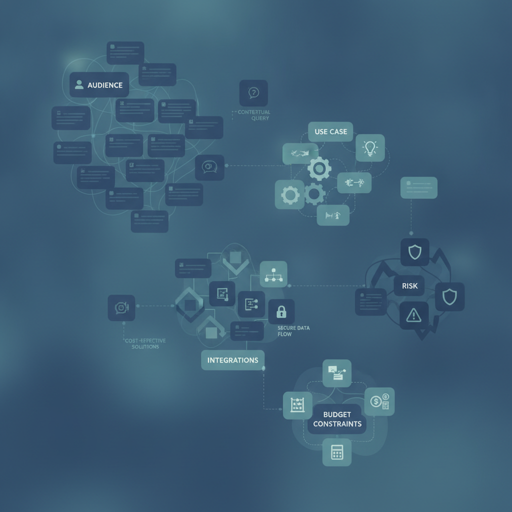 Prompt clusters organized by audience, use case, and constraints