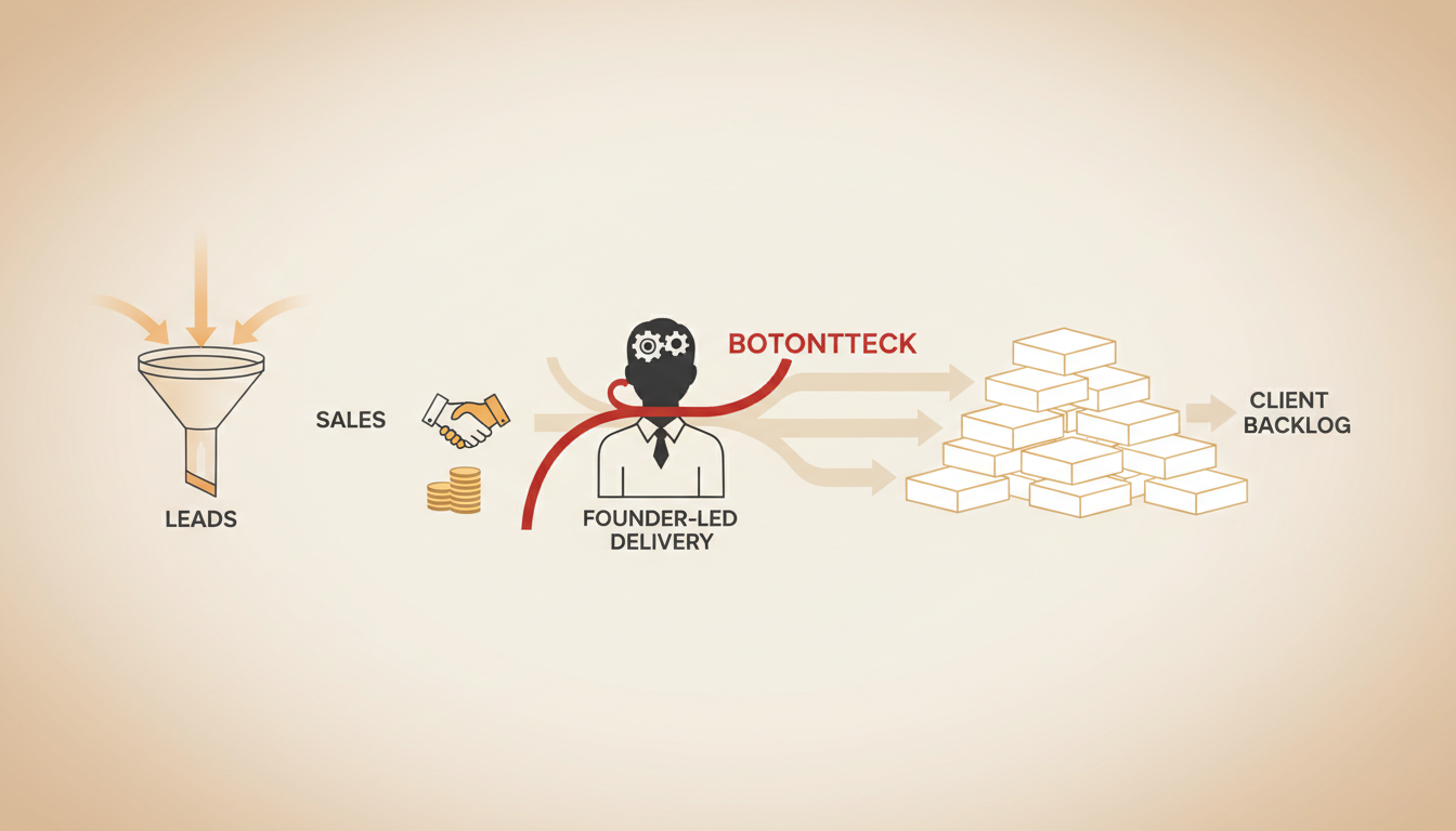 Owner-dependent service bottleneck