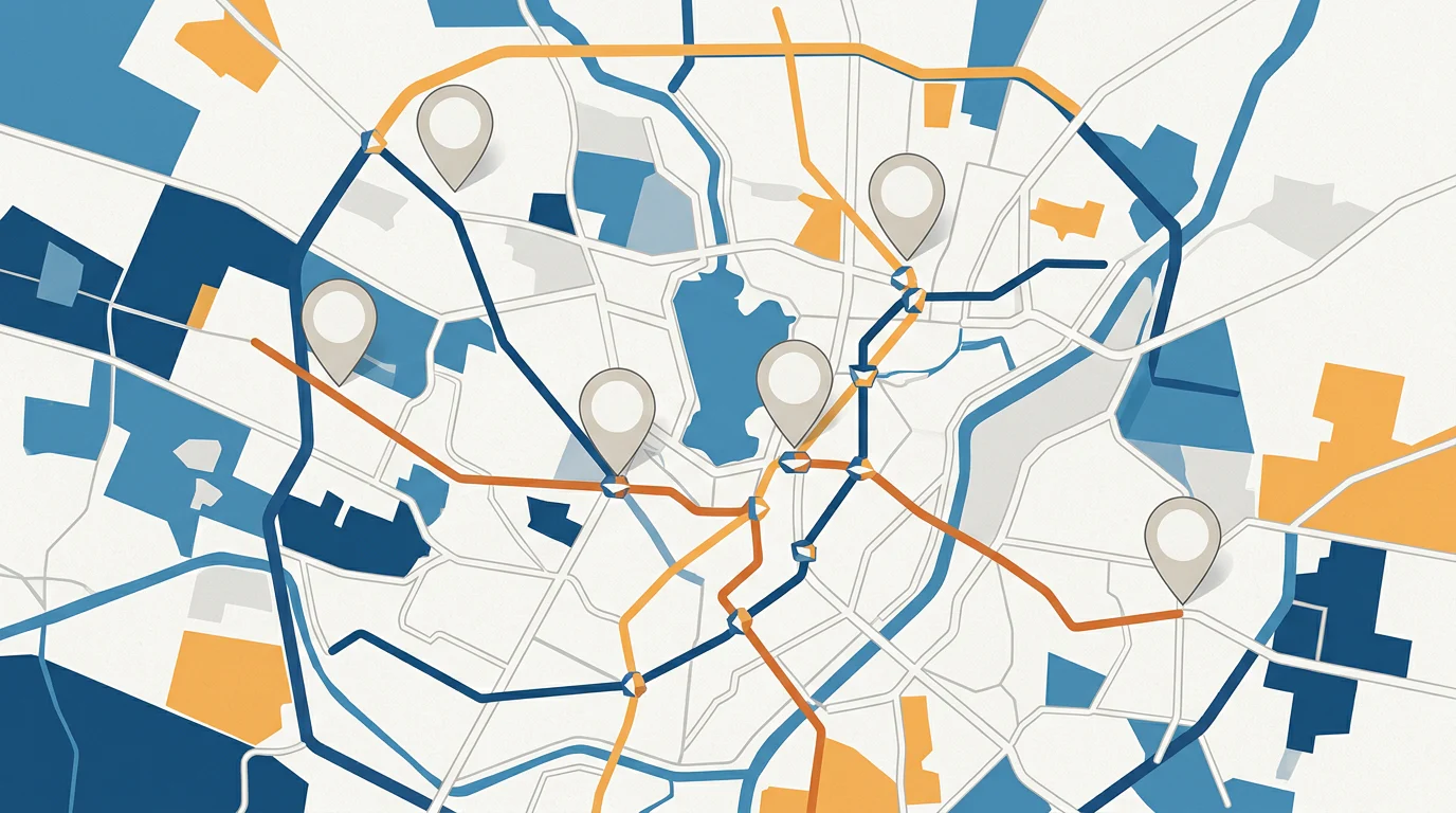 Hyderabad coaching area and metro commute planning