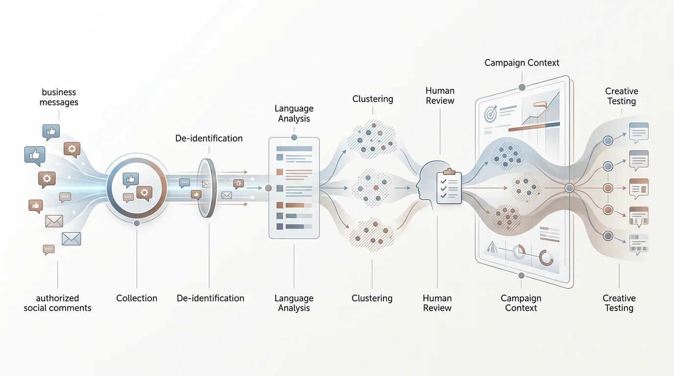 Seven-step customer feedback analysis workflow