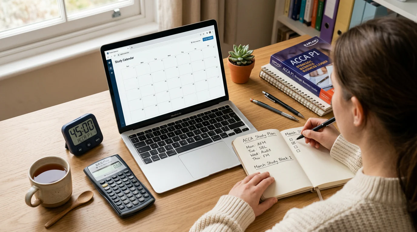 ACCA study planning at home