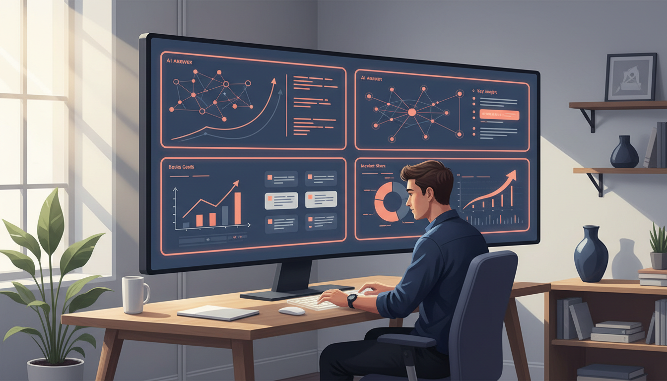 Analyst comparing conflicting AI answer evidence