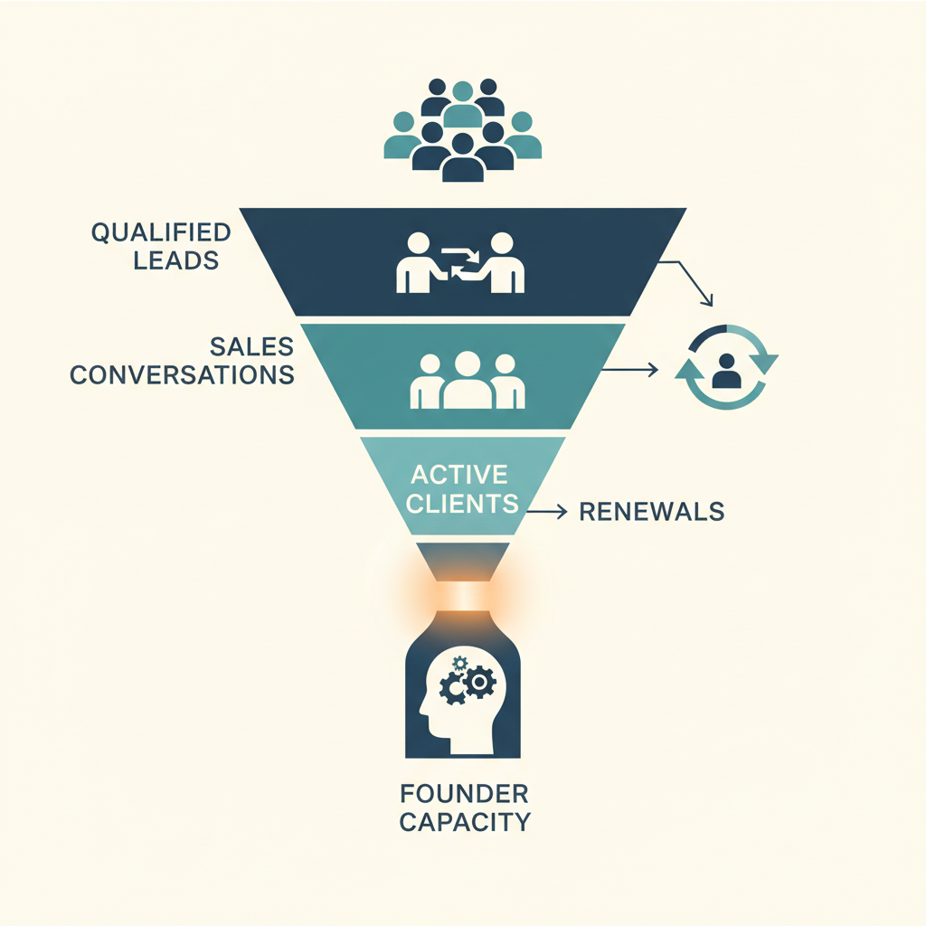 Coaching business bottleneck diagnostic funnel