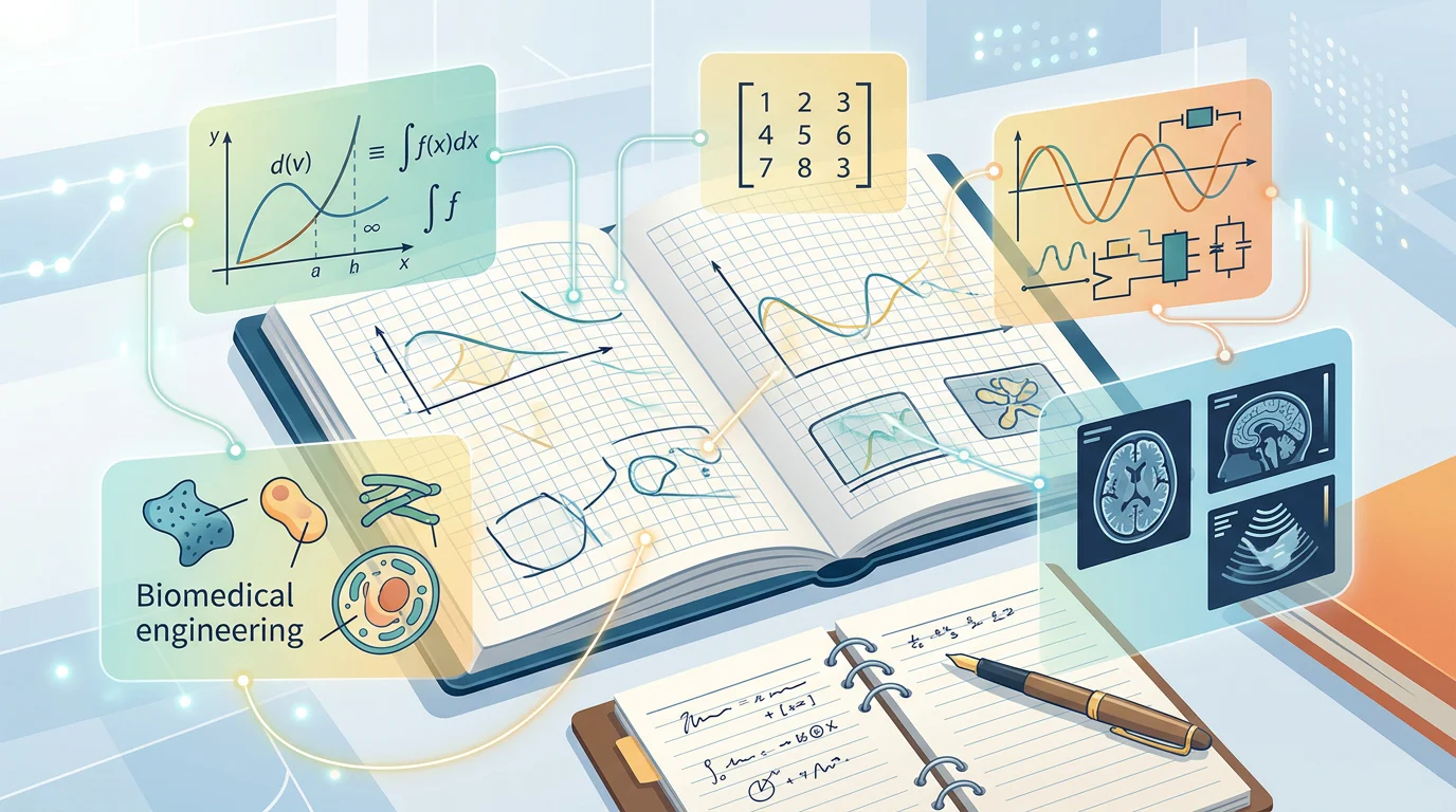 Study plan connecting mathematics and biomedical systems