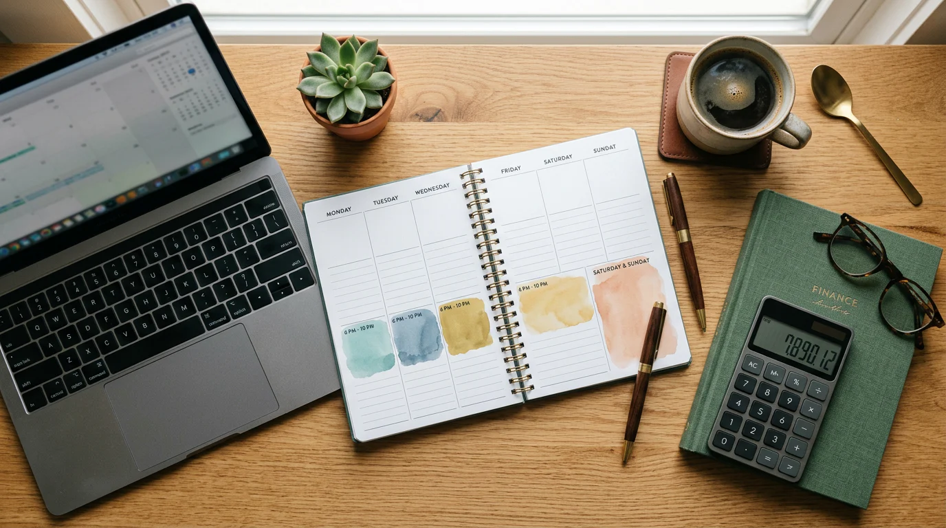 Weekly CMA study timetable around a full-time job