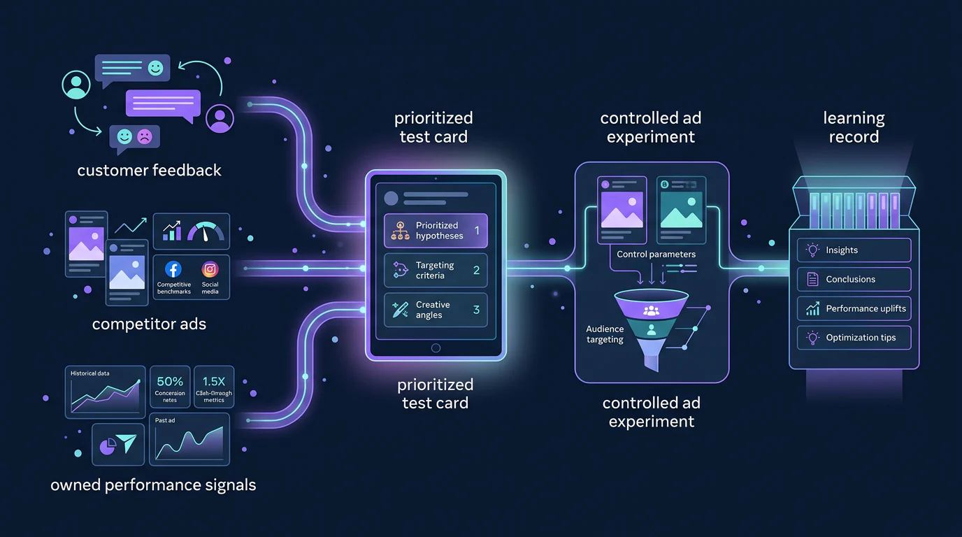 Creative test decision workflow