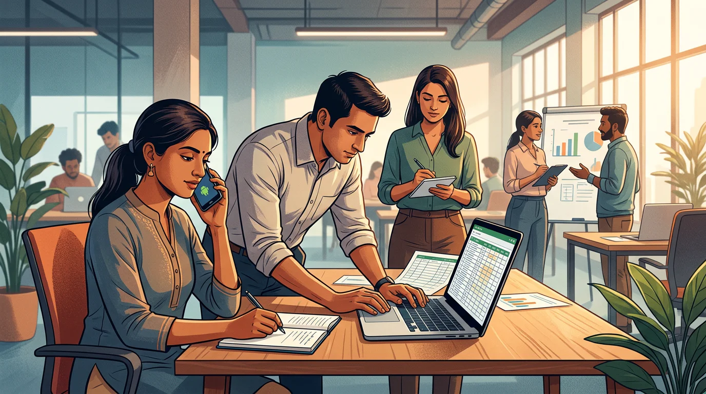Team running a peak-hour business call quality test