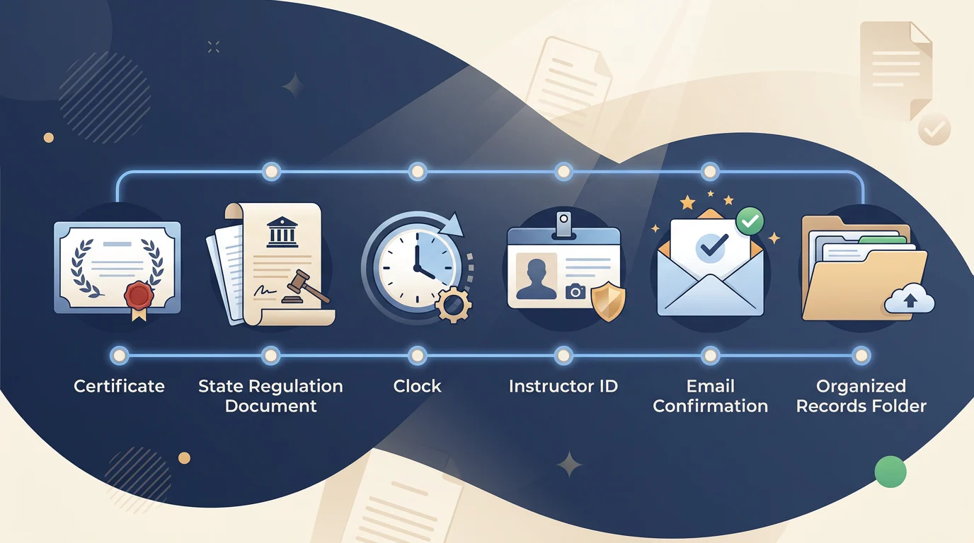 Six-step regulator verification workflow for security training
