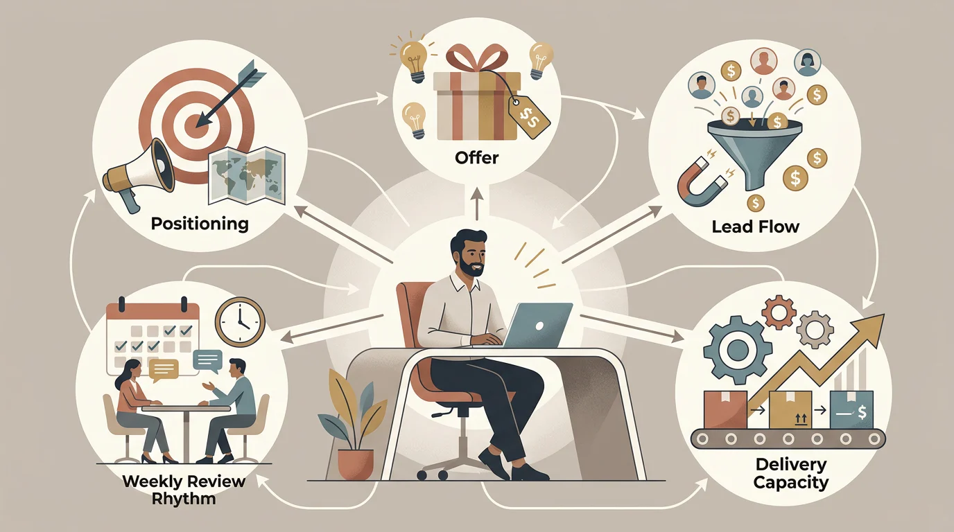 Solopreneur growth constraint map