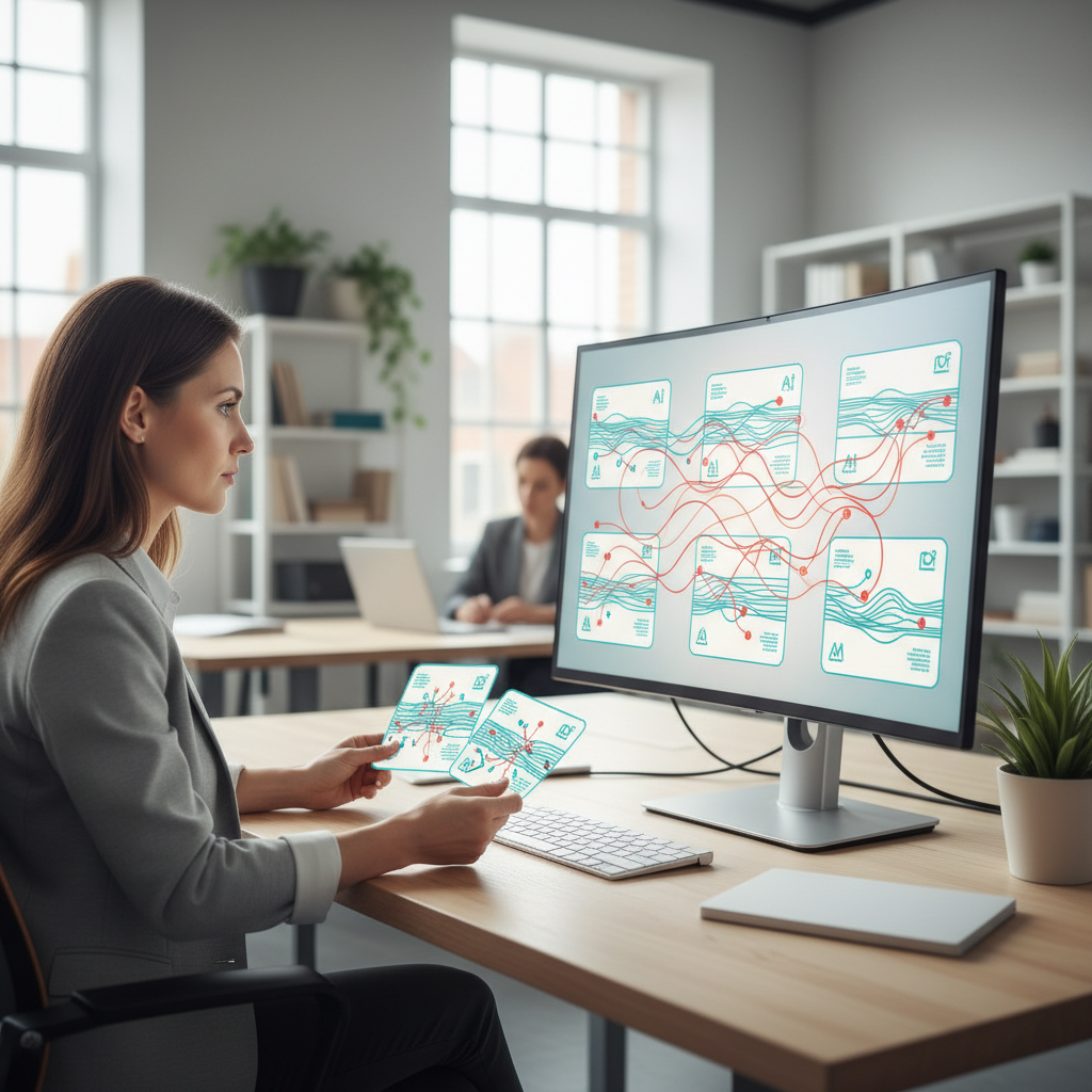 Analyst examining prompt samples and AI response evidence