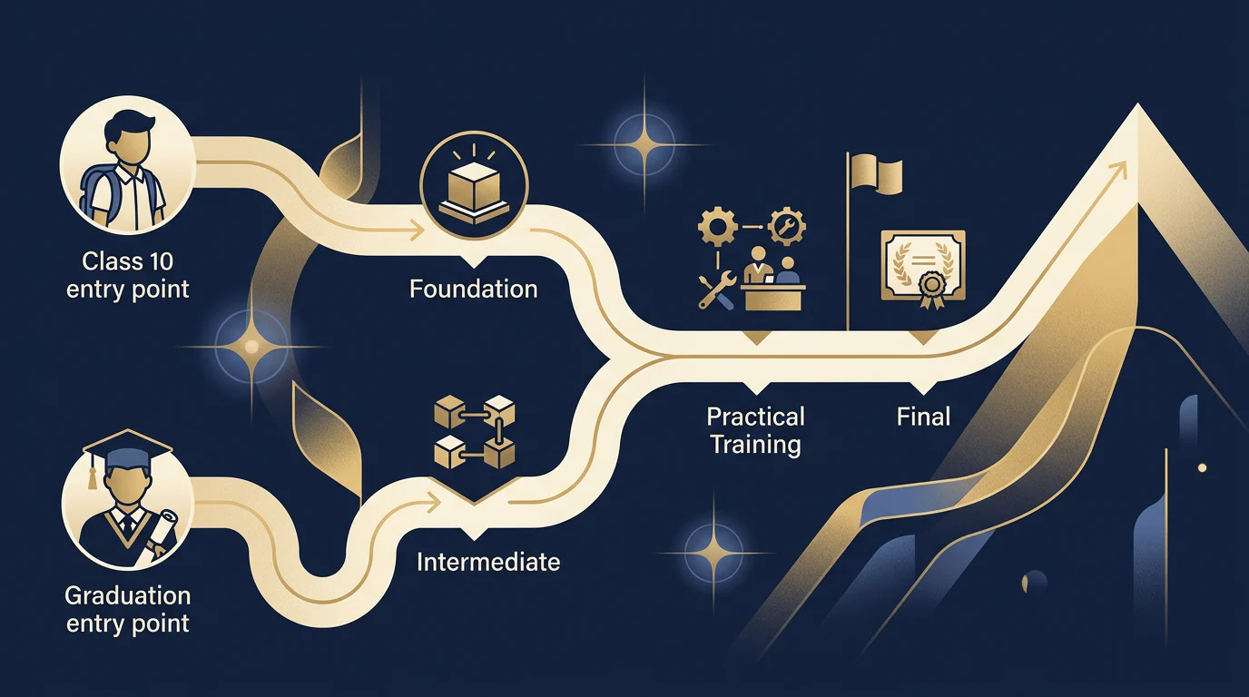 CA pathway from school or graduation to Final