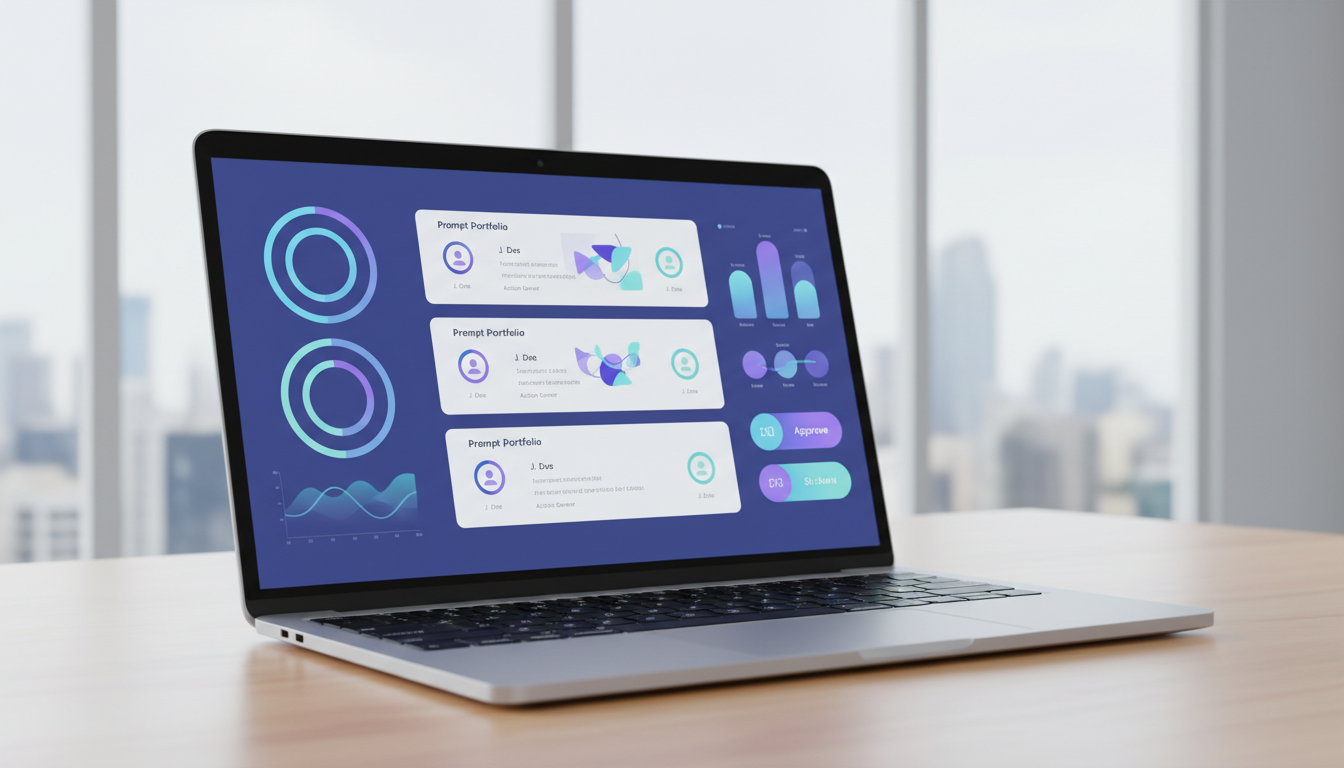 Monthly AI visibility scorecard dashboard