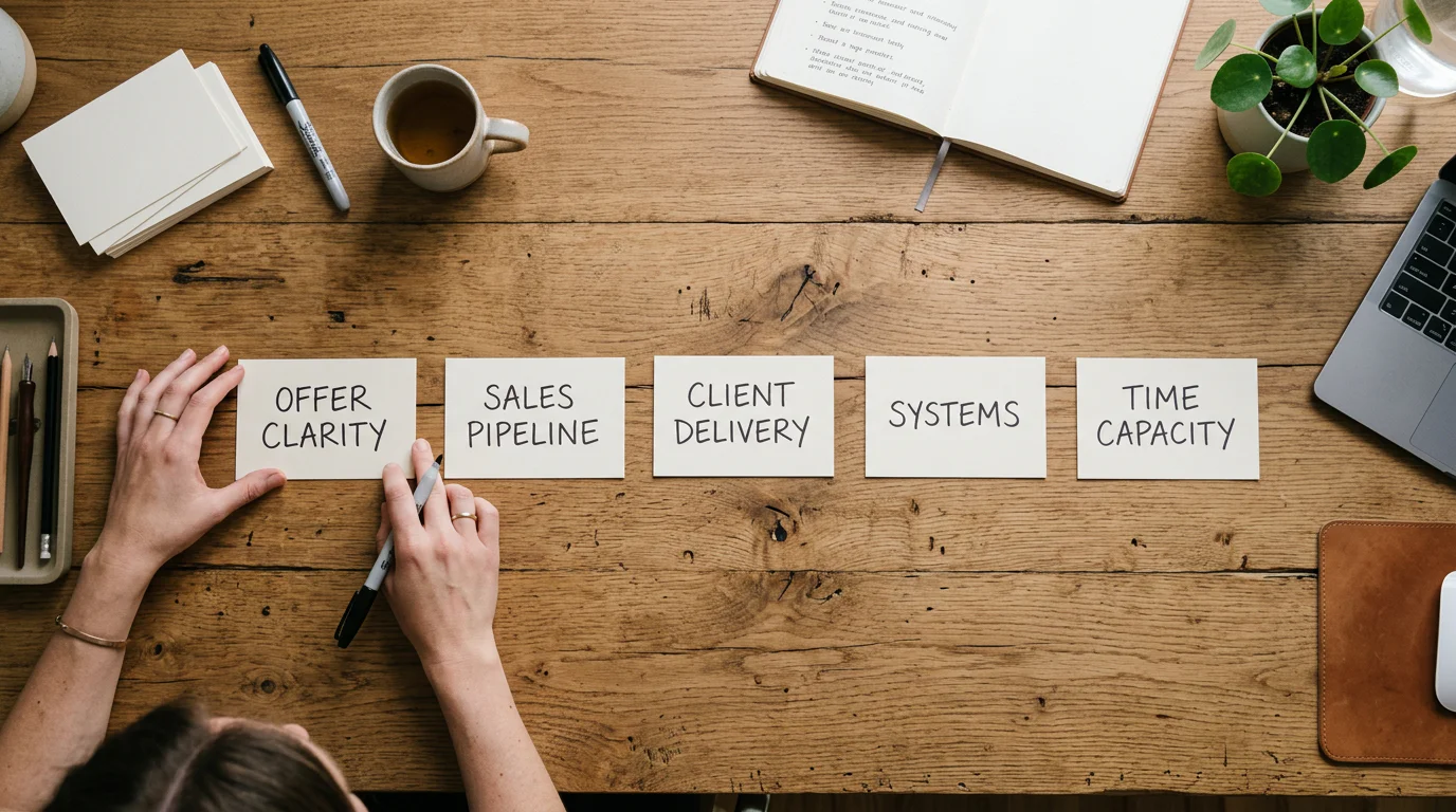 Solo founder mapping business constraints