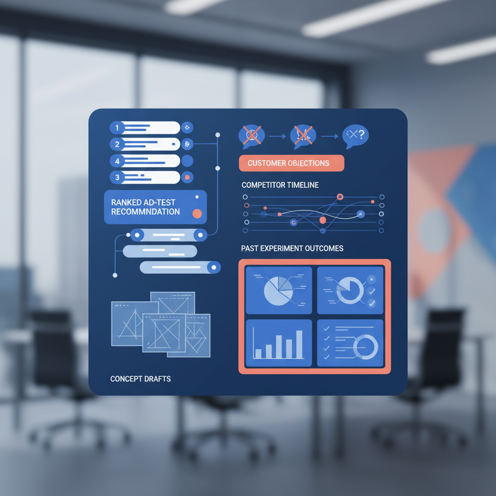 Evidence-backed creative recommendation dashboard