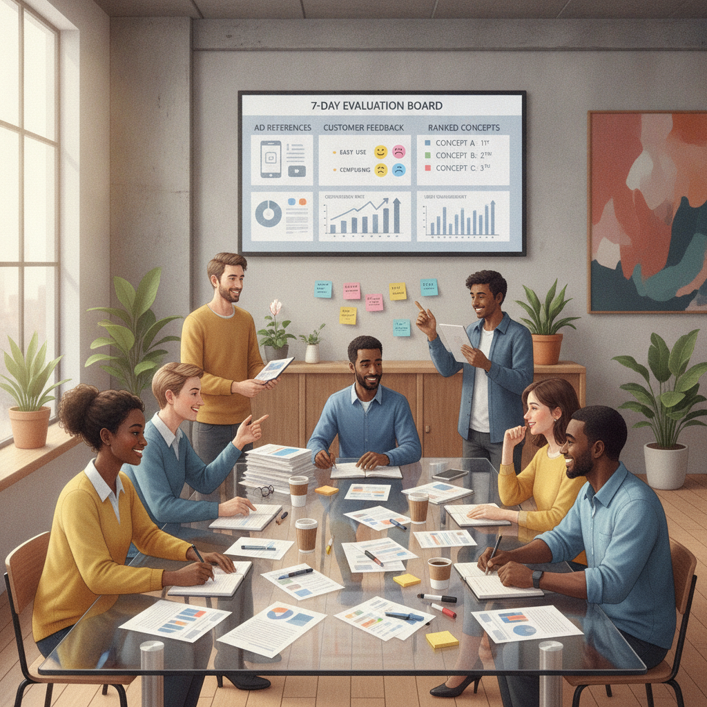 Seven-day creative intelligence evaluation workshop